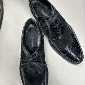 Dolce & Gabbana Black Brogue Oxford Shoes
